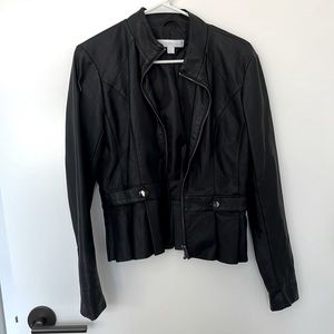 New York & Company Leather Jacket